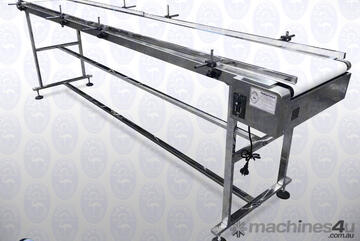 Flamingo Flat Belt Conveyor 400 mm wide x 3000 mm long (Variable Speed)