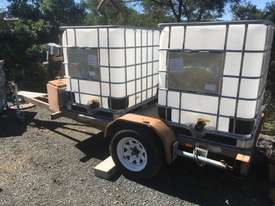 Water carrying Trailer with 1000 Lt x 2 IBC Water Tanks. - picture0' - Click to enlarge