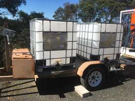 Water carrying Trailer with 1000 Lt x 2 IBC Water Tanks. - picture0' - Click to enlarge