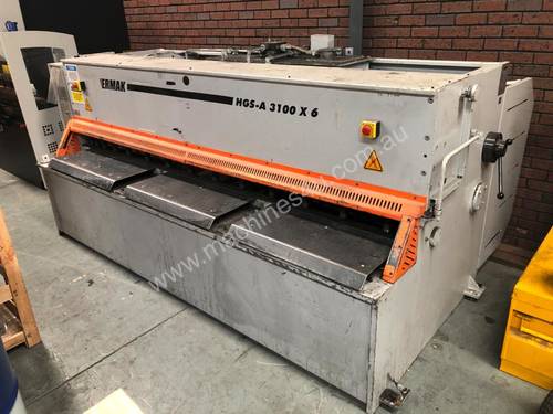 Used Ermaksan CNC Guillotine 3100 x 6mm