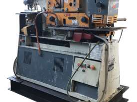 Kingsland 80 Punch and Shear Cropper Metal Worker 3 Phase Infeed & Outfeed Roller Bench - Used Item  - picture0' - Click to enlarge