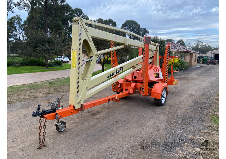 caption JLG K13 Boom Lift Access & Height Safety