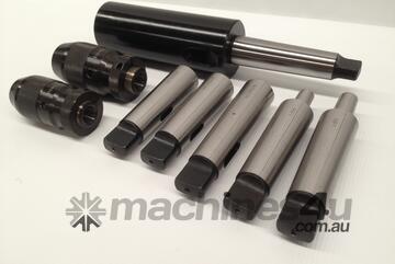8 Pce. MT4 - Drill Chuck, Sleeves & Arbor Set.
