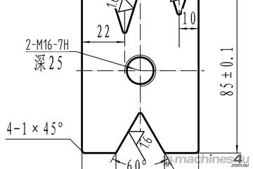 Catering Vee Bottom Die Block, 3 x Overbending V's Catering Vee Bottom Die Block, 3 x Overbending V's
