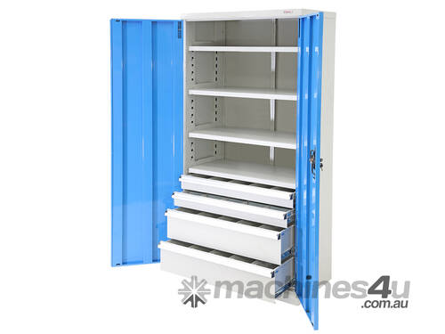 caption Heavy Duty Industrial Storage Cabinets 4 Drawer Cabinet ( 2 x 100mm & 2 x 200mm drawers)