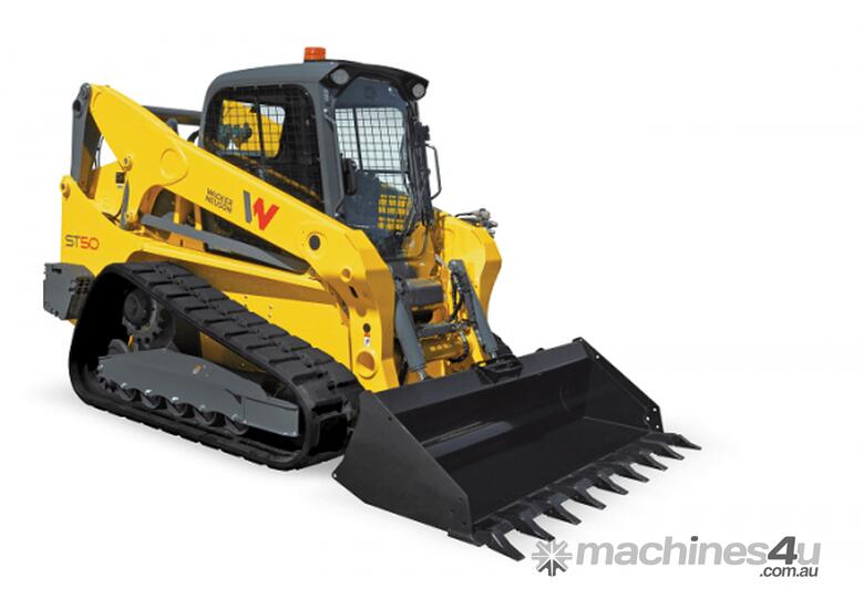 caption Vertical Lift Skid Steer Loader