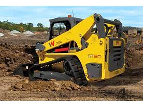 caption Vertical Lift Skid Steer Loader