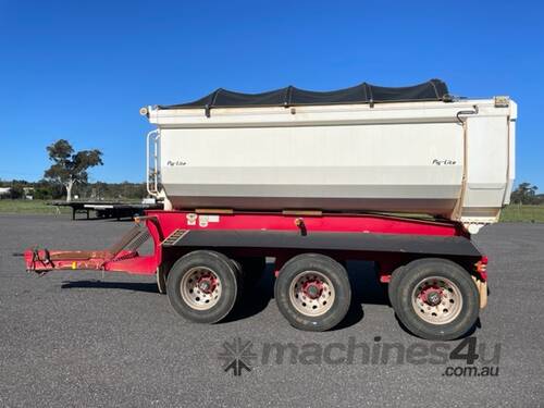 Trailer Pig Trailer Tipper RWT Tri Airbag Roll tarp SN1394 1TTA859