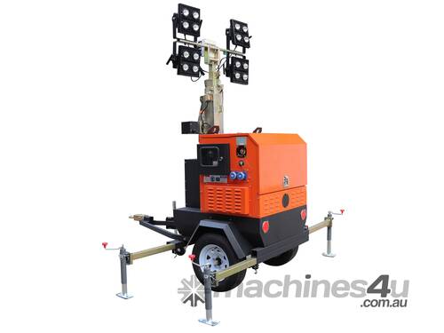 Lighting Tower LED 4 x 320WATT KUBOTA Road Works and Civil