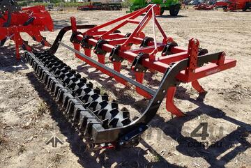 FARMTECH CZ-13-M CHISEL PLOUGH + PACKER ROLLER (13 TINE, 3.6M)