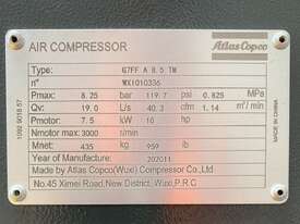 Atlas Copco Rotary Screw Compressor 8.5 Bar - picture2' - Click to enlarge