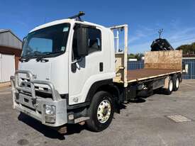 2013 Isuzu FVY1400 Flatbed Crane Truck - picture1' - Click to enlarge