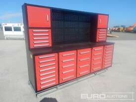 Unused Steelman 3.0m Work Bench/Tool Cabinet - picture0' - Click to enlarge