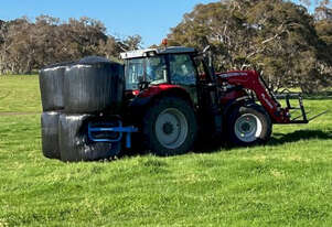 (7017) Multi round bale grab - save time buy shifting 4 bales at once (Albany, WA)