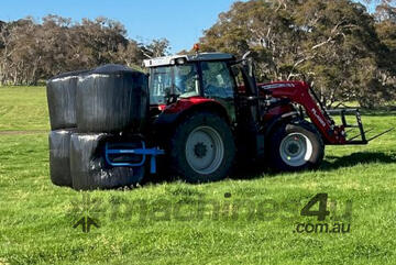 (7017) Multi round bale grab - save time buy shifting 4 bales at once (Albany, WA)