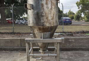 Stainless Steel Hopper Silo - 850L