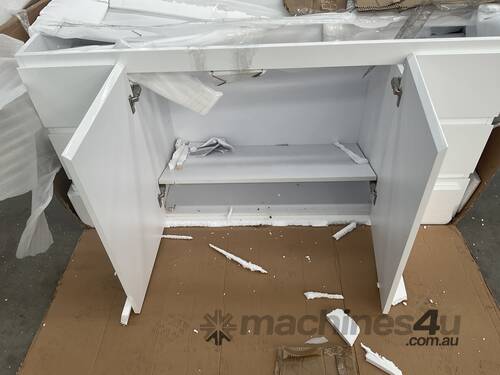 1 x White Allure Cabinet with Draws