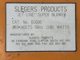 Slegers Jet Line Super Blower - picture2' - Click to enlarge