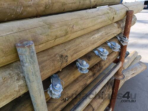 2 x Stillages of Pine Timber Posts