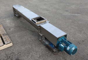 Stainless Steel Motorised Screw Auger Feeder - 2m Long Screw