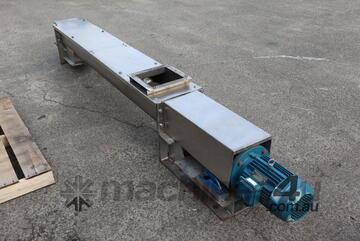 Stainless Steel Motorised Screw Auger Feeder - 2m Long Screw