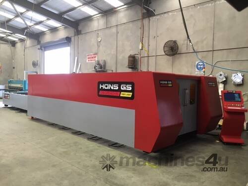 MUST SELL - Hans-GS Fiber Laser, 4000 x 1500mm, 500W IPG, Raytools Head, Beckhoff CNC