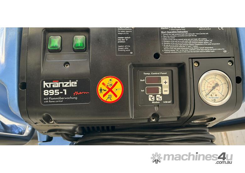 caption Kranzle Therm 895-1 hot pressure cleaner with brand new pump