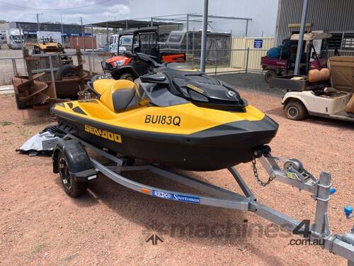 caption 2023 Seadoo GTR 230 Fibreglass Jetski and Trailer