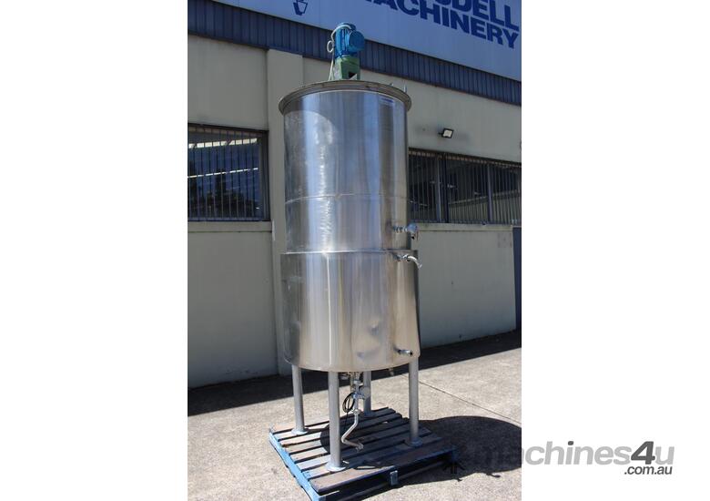 caption Stainless Steel Jacketed Mixing Tank