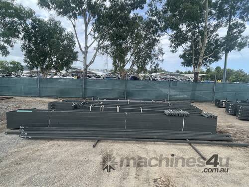 caption Cyclone Rated New 3 Side Enclosed Portal Frame Steel Shed (15mx30mx5m)