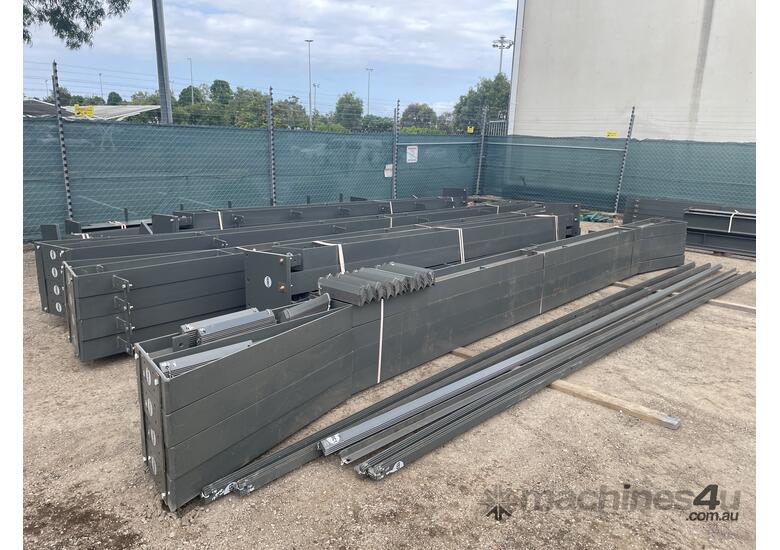caption Cyclone Rated New 3 Side Enclosed Portal Frame Steel Shed (15mx30mx5m)
