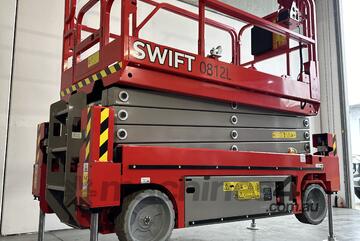 Swift 26Ft Electric Scissor Lift with Outriggers