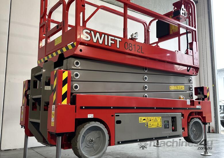 Swift 26Ft Electric Scissor Lift with Outriggers
