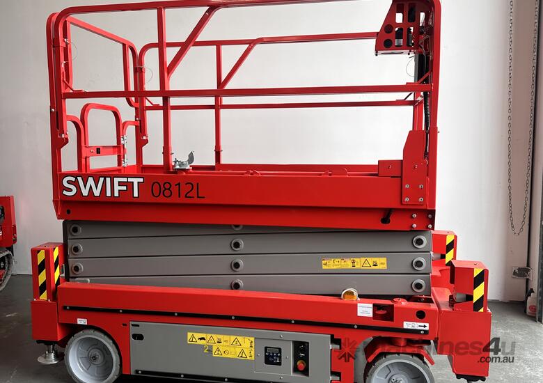 Swift 26Ft Electric Scissor Lift with Outriggers image 3