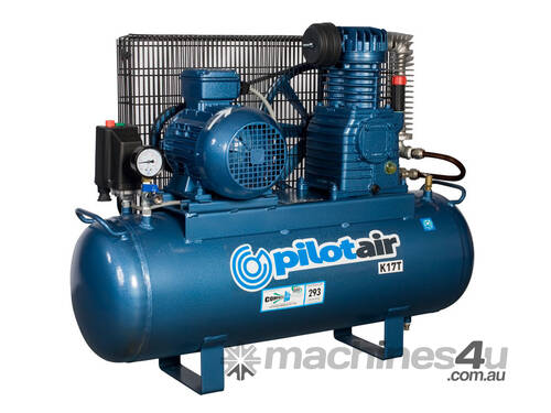 K17T Reciprocating Air Compressor, MEP appd Electric, 3 Phase, 415V, 3.0 HP, Aust manufactured