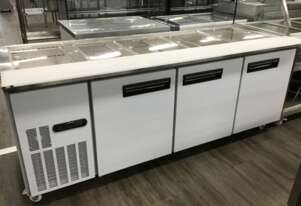 Thermaster Three Door Cold Bench Salad Station 6x1/1 GN Pans PG210FA-XB