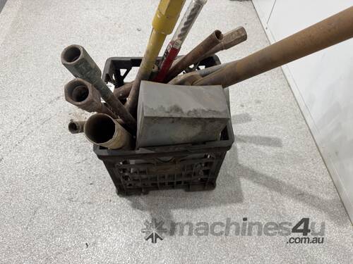 caption Box of Miscellaneous Core Drill Bits