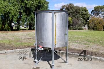 Open Top Stainless Steel Tank - 1300L