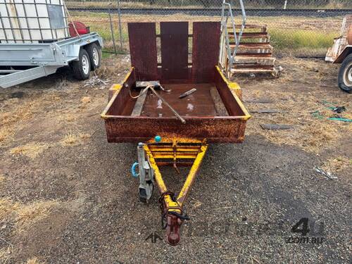 caption 1988 Homemade Single Axle Tilting Plant Trailer