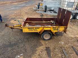 1988 Homemade Single Axle Tilting Plant Trailer - picture2' - Click to enlarge