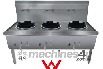 Gasmax Stainless Steel Waterless Lpg Gas Triple Wok Ww 3L