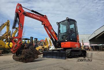 2022 KUBOTA U35-4 3.6T EXCAVATOR WITH FULL A/C CAB, HITCH, BUCKETYS AND 1560 HOURS