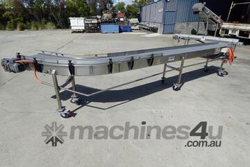 Intralox Belt Conveyor, 360mm W x 5240mm L x 840mm H
