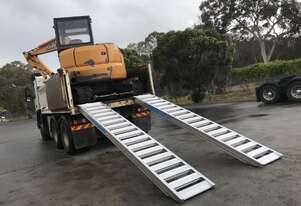 3m - 16Tonne Heavy Duty Rubber Track, Rubber Tyre Machinery Loading Ramps
