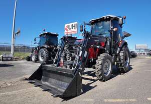 UHI T554P 55 HP P-Series 4WD Tractor | Fully Enclosed Cab | 3 Attachment Package