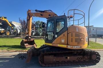 Excavator Case CX145CR 14 tonne 2016 Push Blade A/C rubber pads 6954hrs