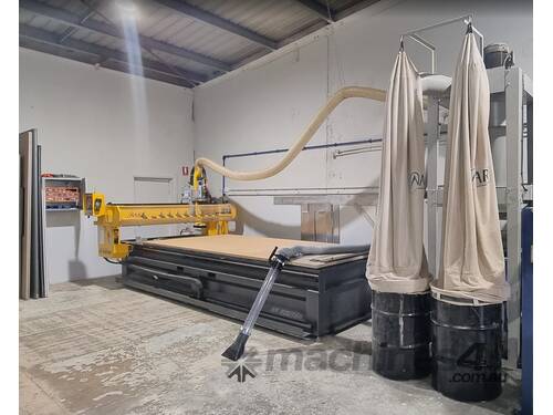 Flat bed CNC Router with Extractor. Highest quality, Australian made, ART XR with all tooling