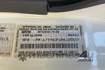 2018 Mitsubishi FN600 Curtain Sider