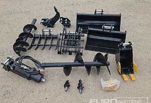 TPM 5pcs Bucket Teeth, 8 inch Bucket, 24 inch Bucket, 32 inch Bucket, Ripper,Rake,Quick Hitch, 8 in