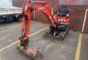 2017 Kubota U17-3 rubber tracked mini excavator